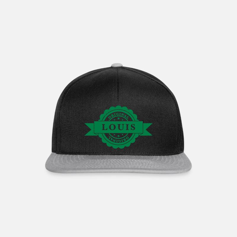 Louis - Snapback Cap - Schwarz/Grau