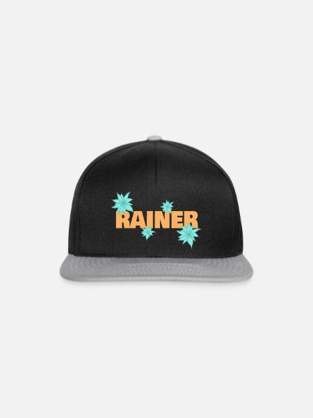 Edelweiß Rainer - Snapback Cap - Schwarz/Grau