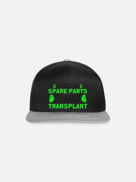 Organspender Organtransplantation Operation - Snapback Cap - Schwarz/Grau
