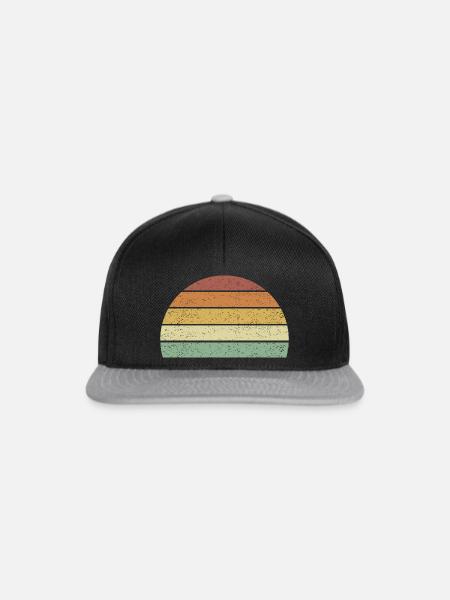 Sonnenuntergang zum Anpassen - Snapback Cap - Schwarz/Grau