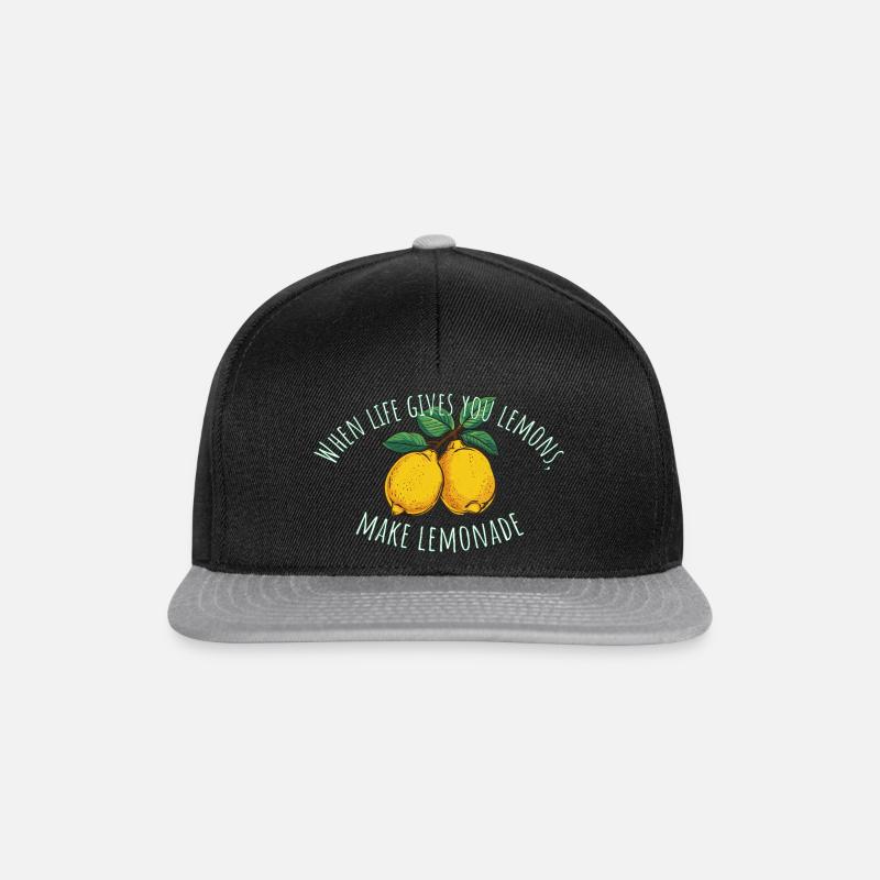 Citrons et limonade – Déclaration positive - Casquette snapback - noir/gris