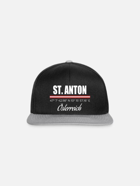 St. Anton - Snapback Cap - Schwarz/Grau