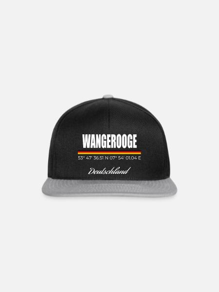 Wangerooge - Snapback Cap - Schwarz/Grau