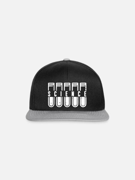 Wissenschaft - Snapback Cap - Schwarz/Grau