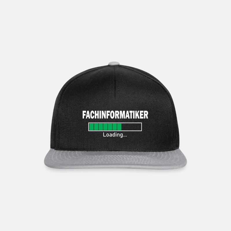 Fachinformatiker loading Programmierer Informatik - Snapback Cap - Schwarz/Grau