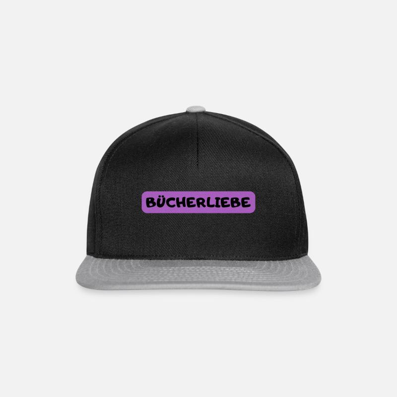Bücherliebe - Snapback Cap - Schwarz/Grau
