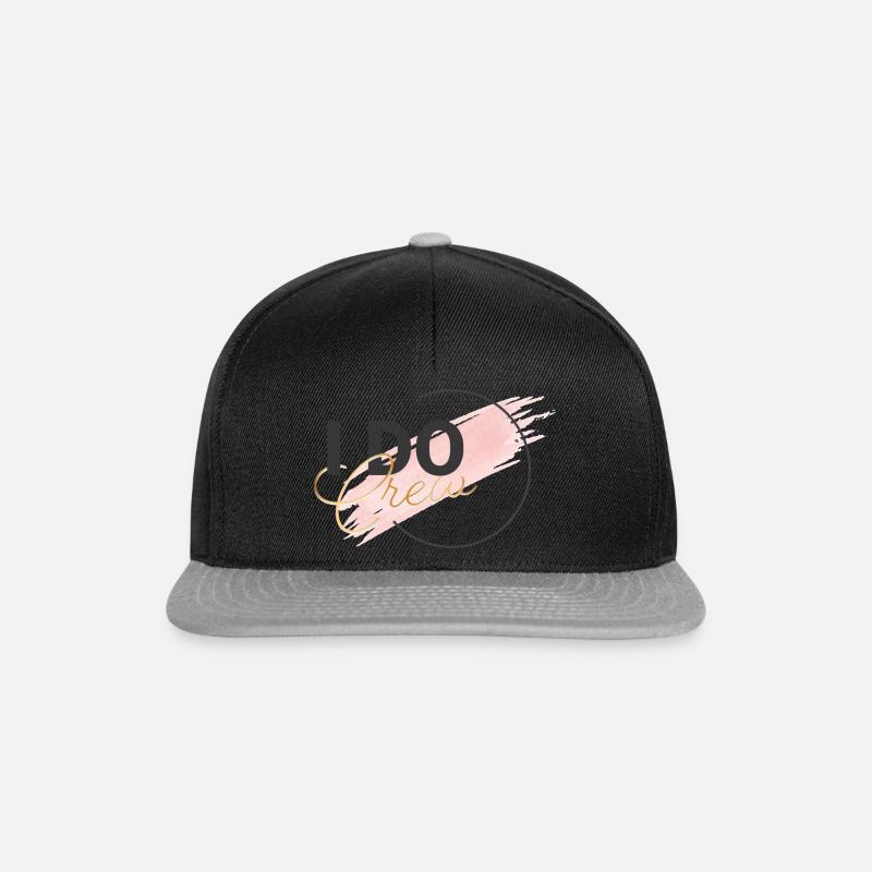 I DO CREW - JGA - Junggesellenabschied - Snapback Cap - Schwarz/Grau