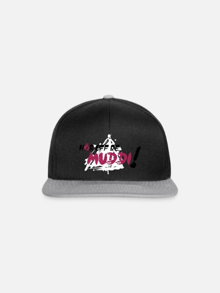 Hör auf de Muddi - Snapback Cap - Schwarz/Grau