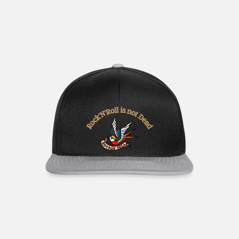 Rock N Roll is not Dead - Snapback Cap - black/grey