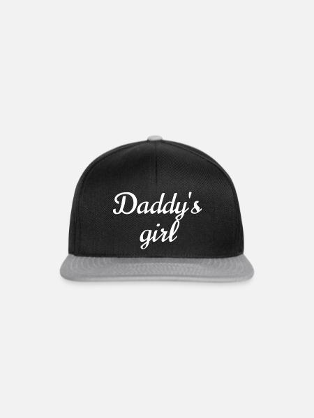 Daddys girl - Snapback Cap - Schwarz/Grau