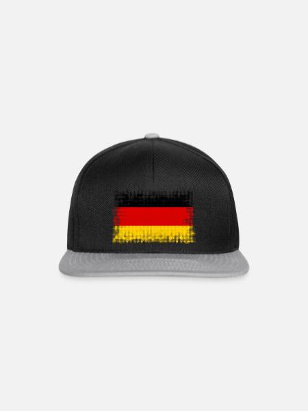 Deutschland - Snapback Cap - Schwarz/Grau