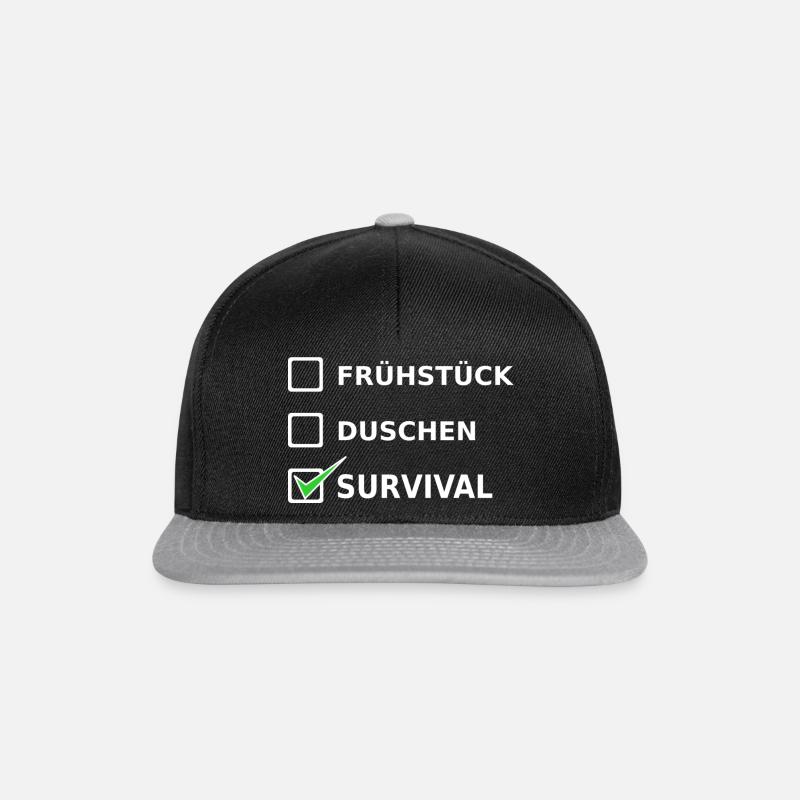 survival - Snapback Cap - Schwarz/Grau