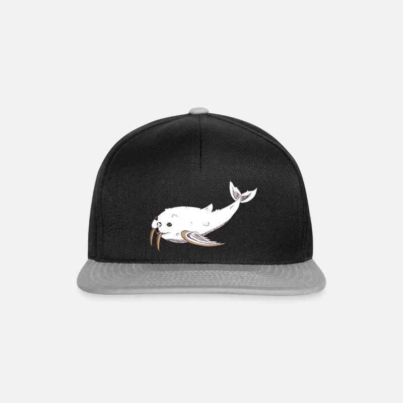 Morleine - Casquette snapback - noir/gris