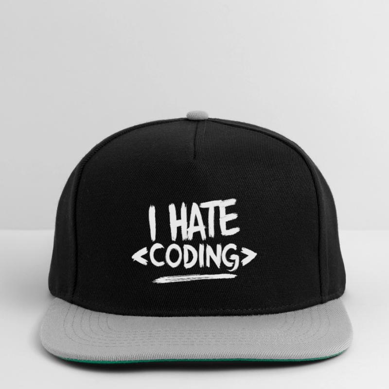Je déteste coder Programmeur Web Casquette snapback