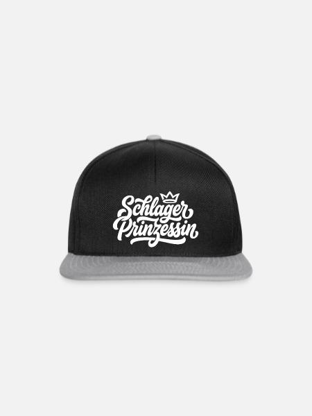 Schlager Prinzessin - Snapback Cap - Schwarz/Grau
