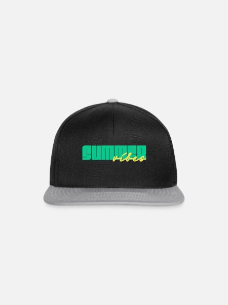 summer vibes - Snapback Cap - Schwarz/Grau