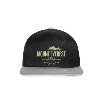 Mount Everest T-Shirt - Snapback Cap - black/grey - Front