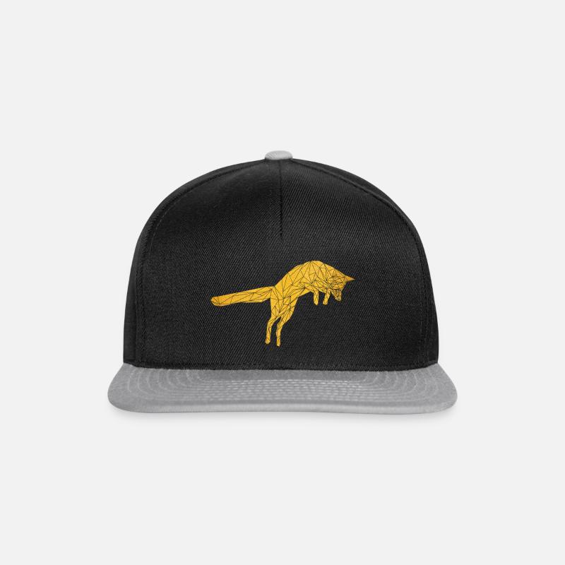 renard - Casquette snapback - noir/gris