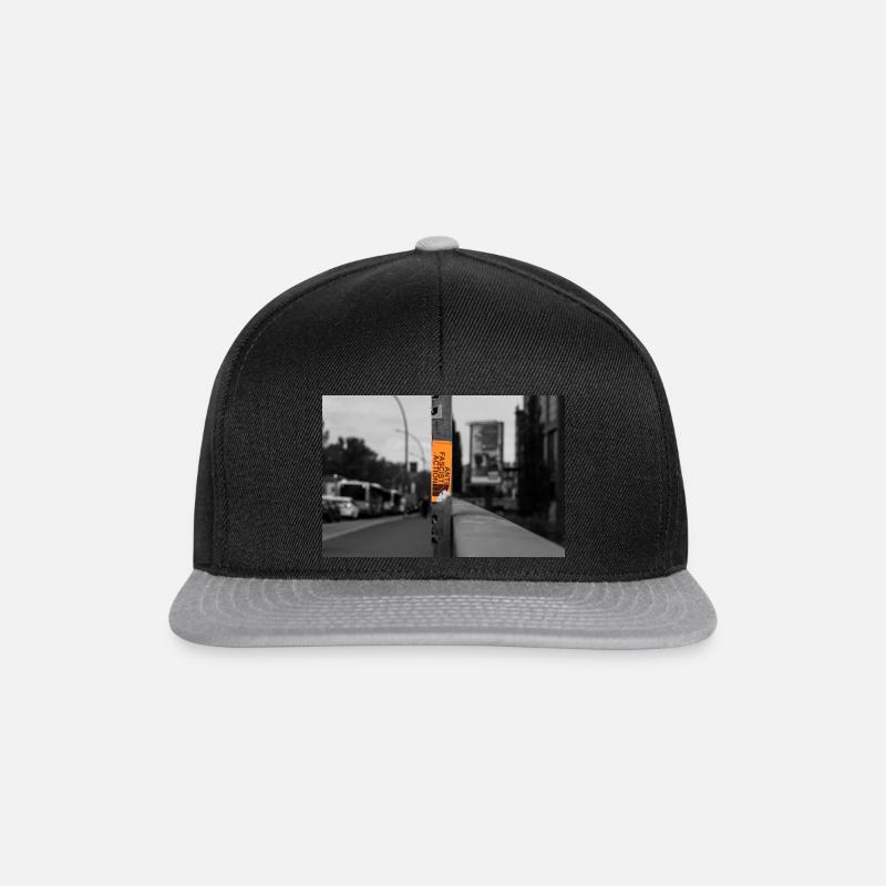Antifa Sticker - Casquette snapback - noir/gris