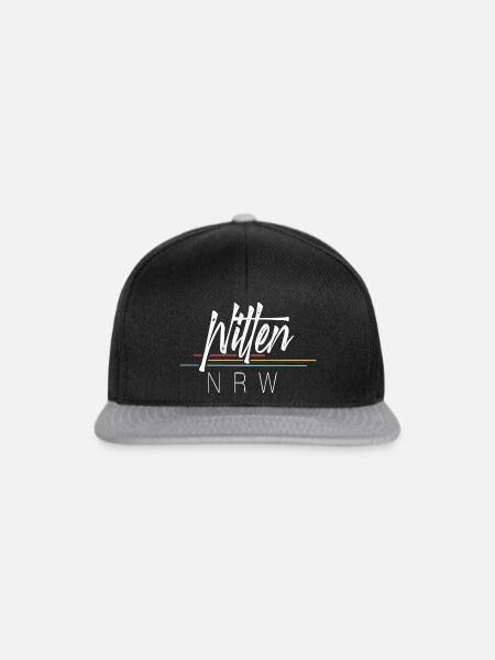 Witten NRW - Snapback Cap - Schwarz/Grau