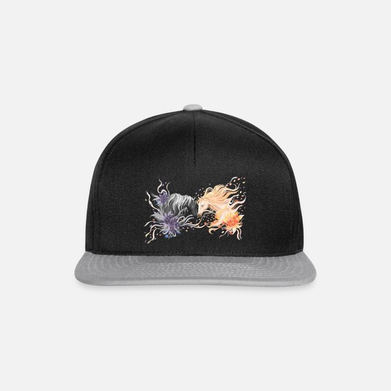 Horses - Snapback Cap - Schwarz/Grau