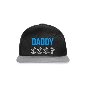 Papa Instructions d’utilisation Papa Gift Birth - Casquette snapback - noir/gris - Devant