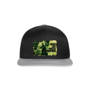 "Wildlife Photographer" Series - The invisible man - Snapback Cap - black/grey - Front