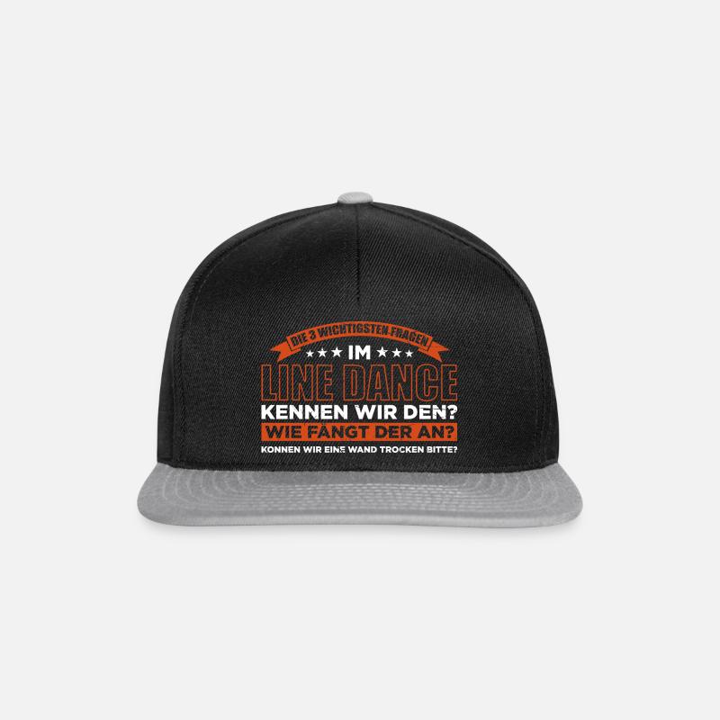 Die 3 Wichtigsten Fragen Im Line Dance - Snapback Cap - Schwarz/Grau