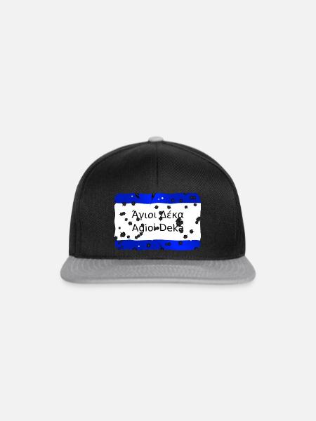 agioi deka - Snapback Cap - Schwarz/Grau