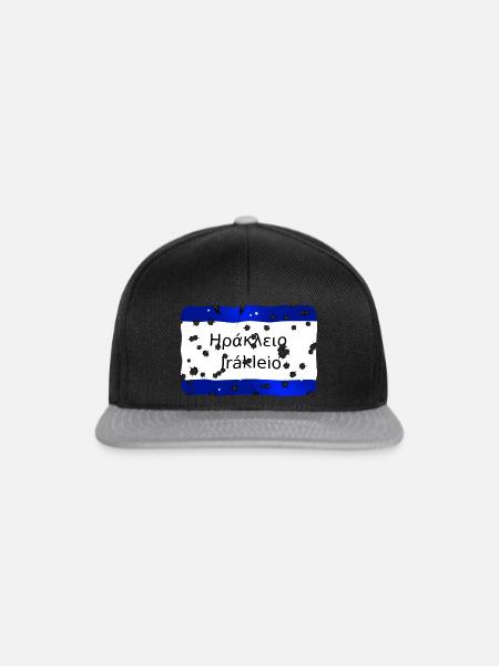 irakleio - Snapback Cap - Schwarz/Grau