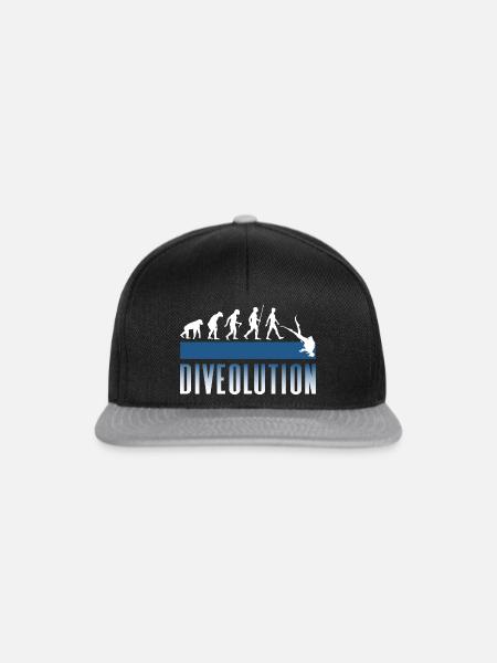 Taucher Evolution Divolution - Snapback Cap - Schwarz/Grau