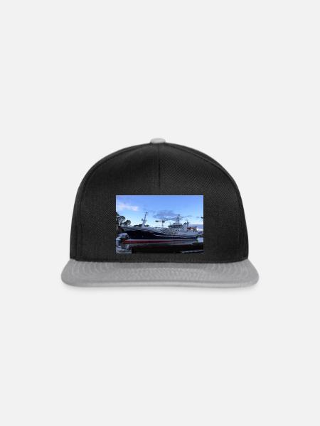 H-58-AV Steinevik - Snapback Cap - Schwarz/Grau