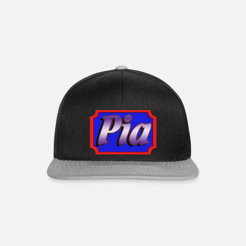 pia2 - Snapback Cap - black/grey