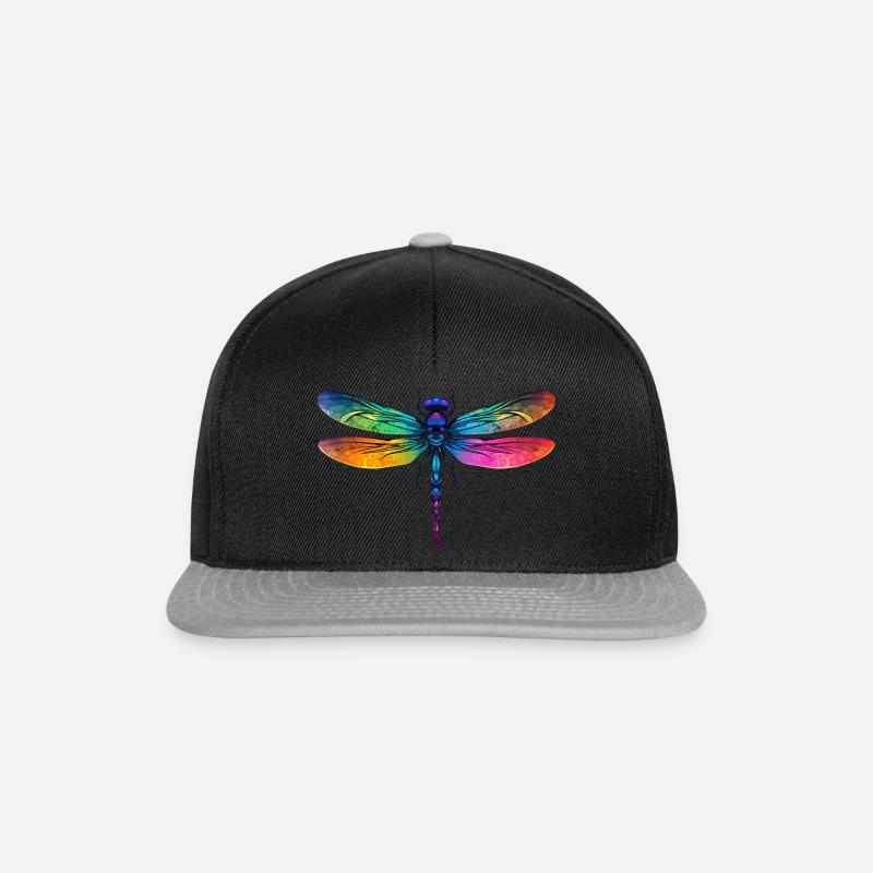 Libellule - Casquette snapback - noir/gris