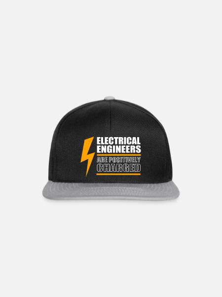 Elektroingenieur Elektriker Elektrotechnik - Snapback Cap - Schwarz/Grau