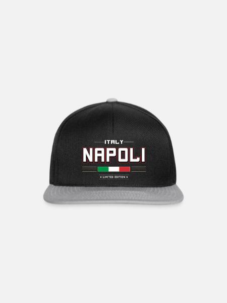 NAPOLI - Snapback Cap - Schwarz/Grau