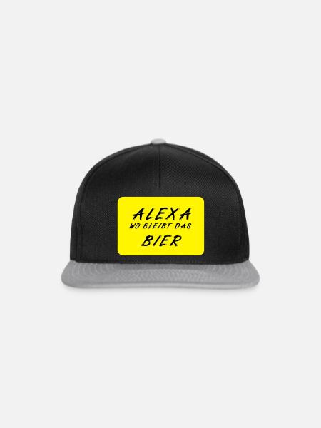 Bier - Snapback Cap - Schwarz/Grau