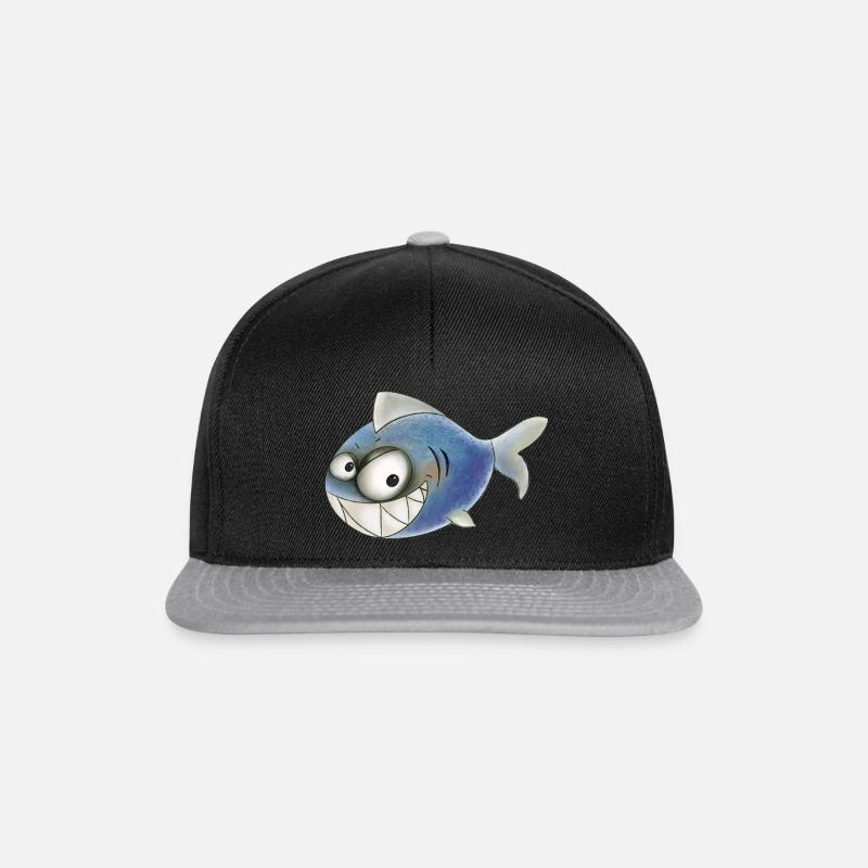 Requin Hoi - Casquette snapback - noir/gris