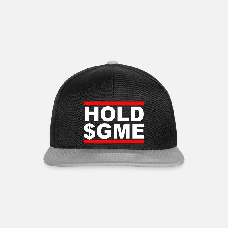 Hodl GME - Casquette snapback - noir/gris