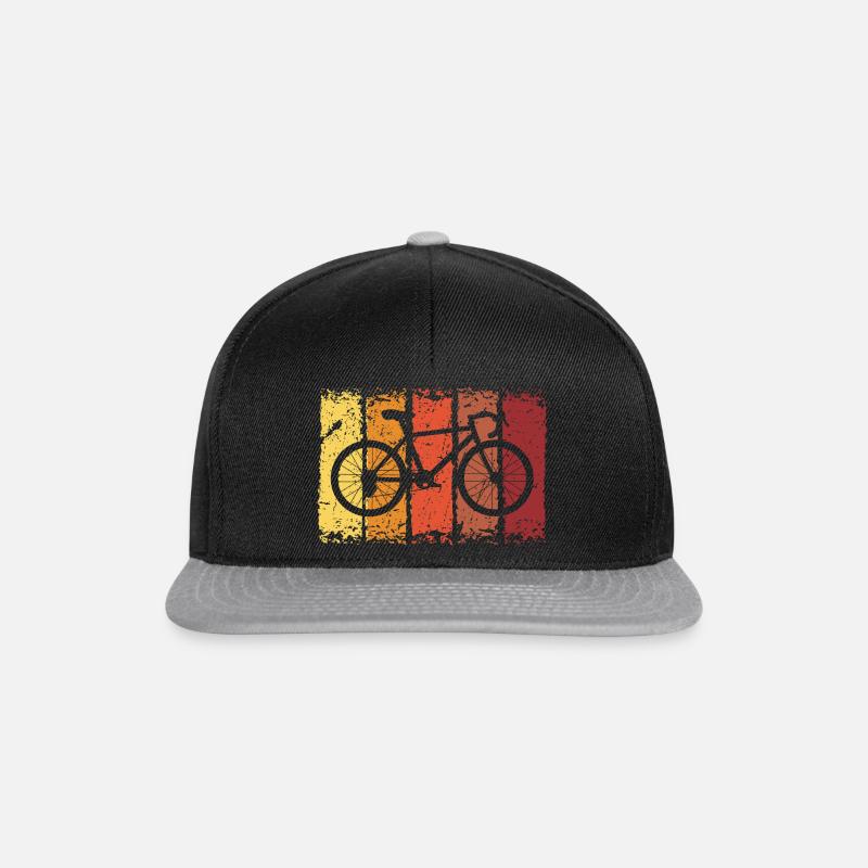 Fahrrad - Snapback Cap - Schwarz/Grau