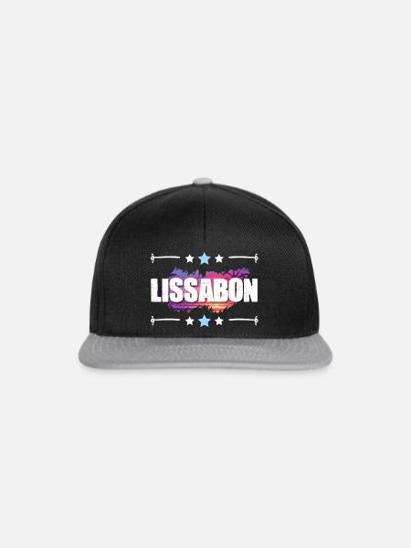 Lissabon - Snapback Cap - Schwarz/Grau