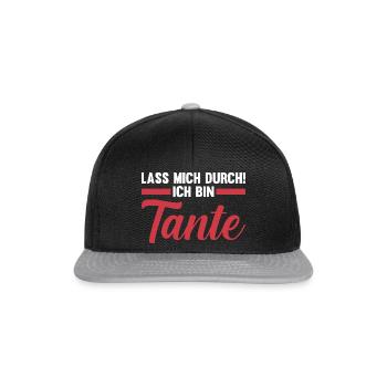 Patinntante Patin Tante - Snapback Cap - Schwarz/Grau - Vorne