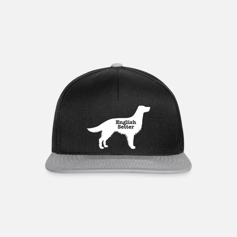 Englisch Setter - Snapback Cap - Schwarz/Grau