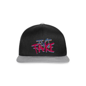 Fact or Fake Logo - Snapback Cap - black/grey - Front