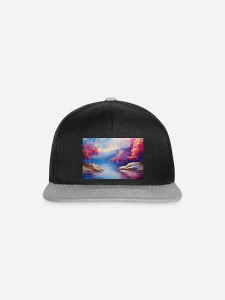 Photoshop AI Art - Snapback Cap - Schwarz/Grau