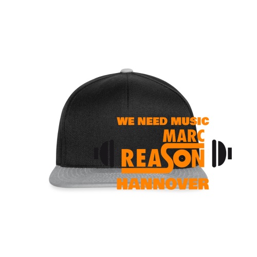marc reason Logo 2020 1 orange - Snapback Cap