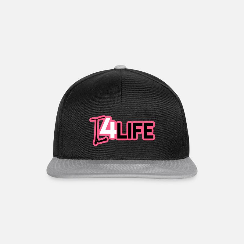 SCOOT 4 LIFE - Snapback Cap - Schwarz/Grau