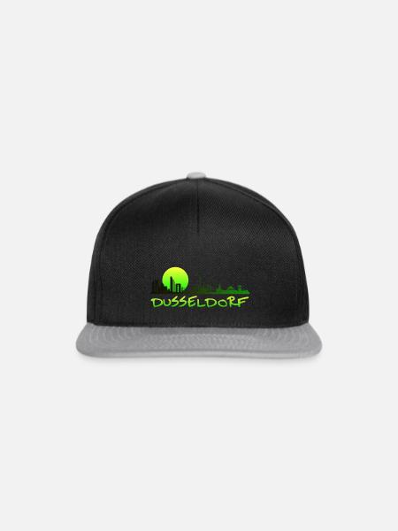 Düsseldorf die Stadt Moin Deutschland - Snapback Cap - Schwarz/Grau