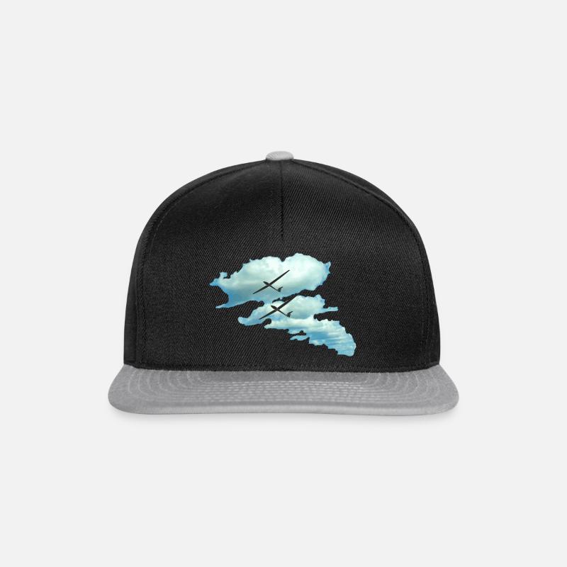 Cloud Road glider glider glider glider - Snapback Cap - black/grey
