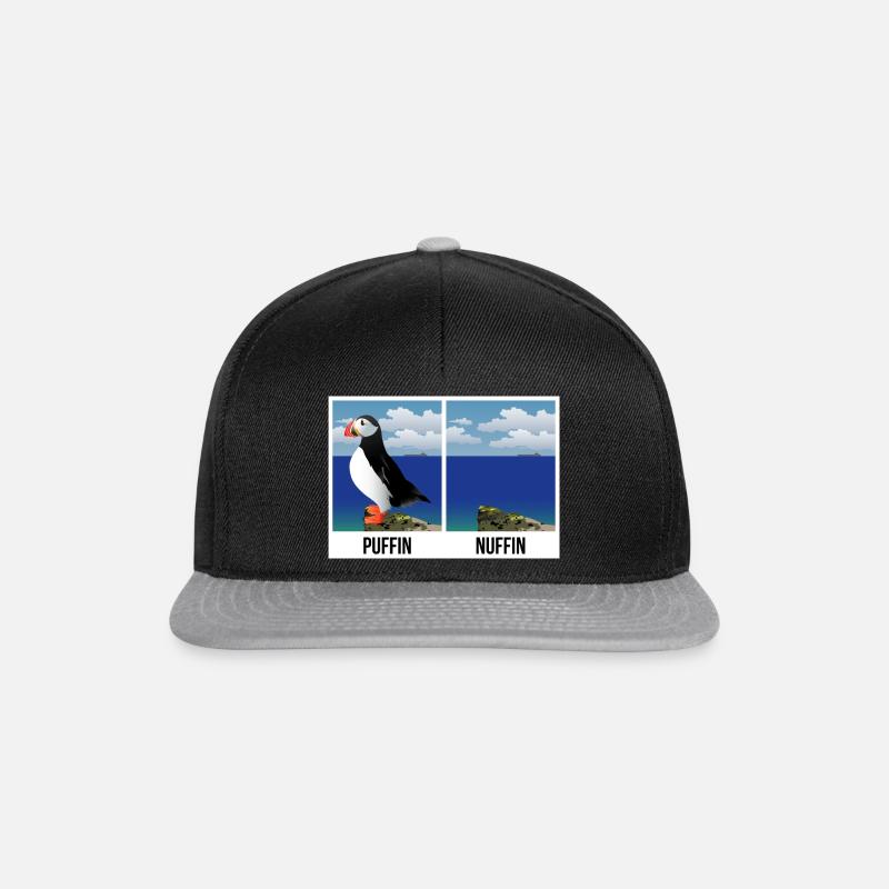 Nuffin de macareux - Casquette snapback - noir/gris